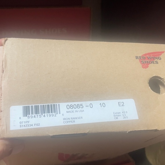 Red Wing Shoes Brown Leather Boots - Picture 4 of 4